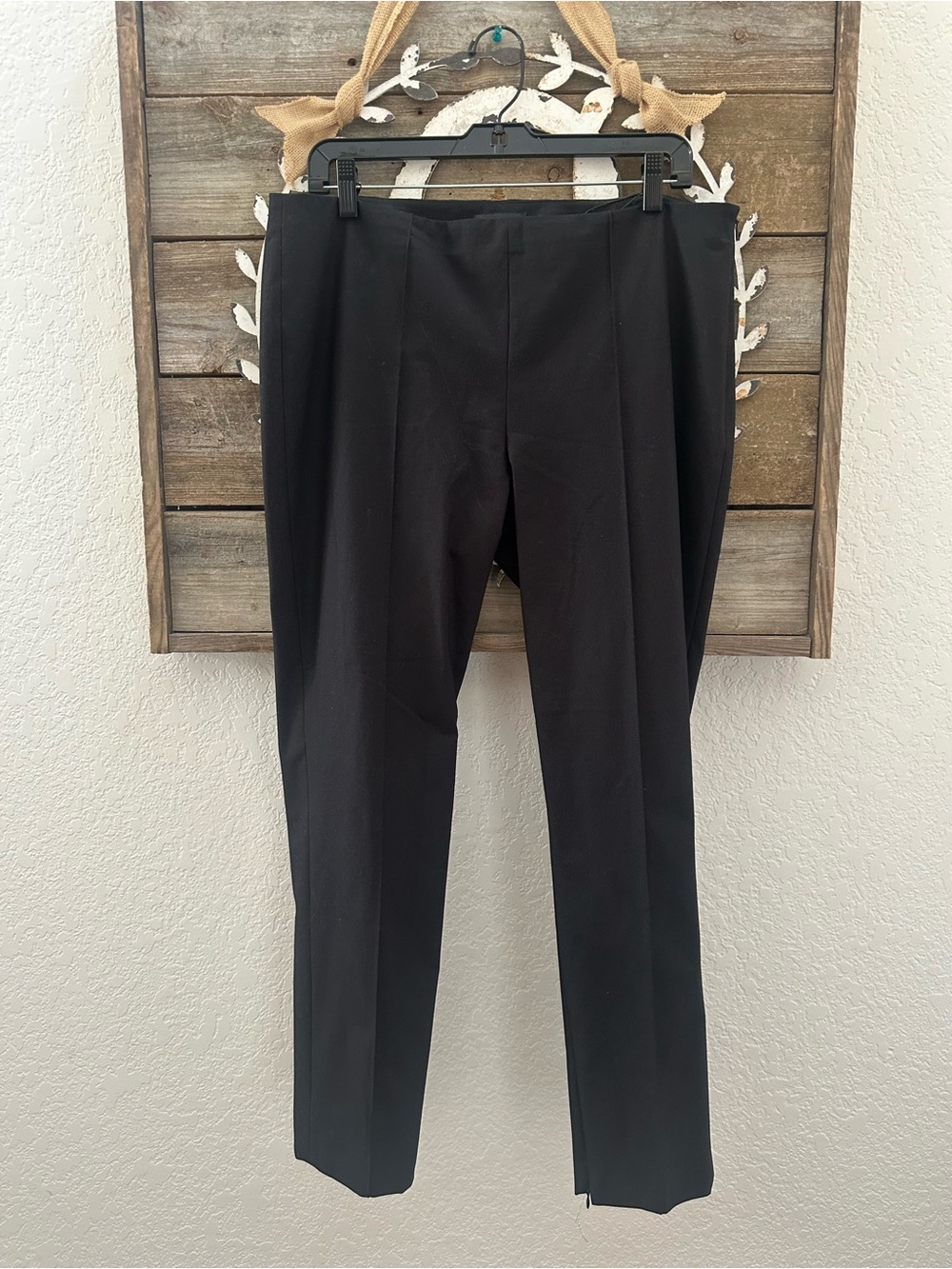 Theory Alettah black stretch knit dress pants size‎ 12 NWT